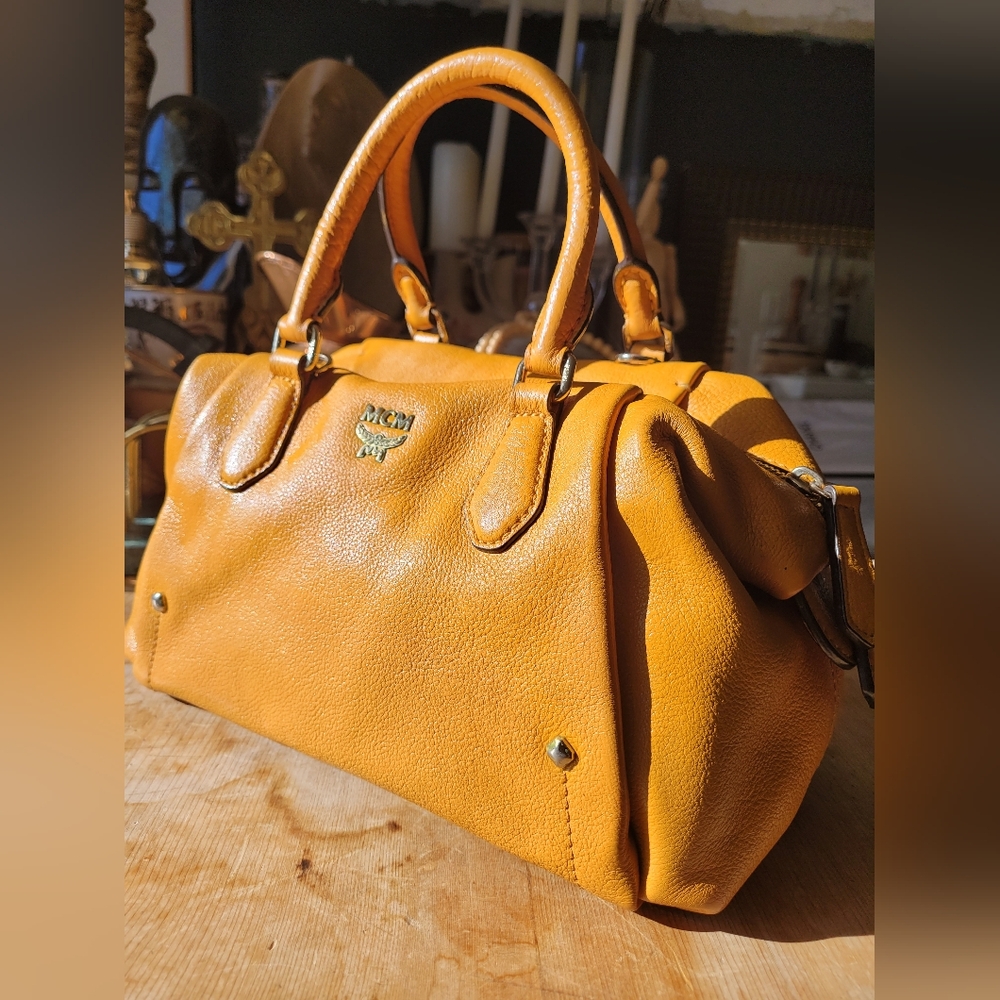 MCM Doctor's Bowler Leather Bag
